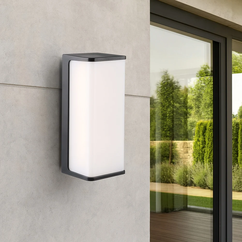 Applique LED da esterno nero 10 Watt IP65 tecnologia CCT lampada muro