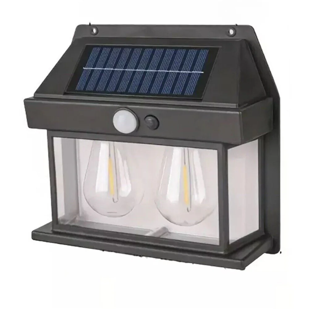 Applique pannello solare 2 watt sensore crepuscolare e movimento IP65