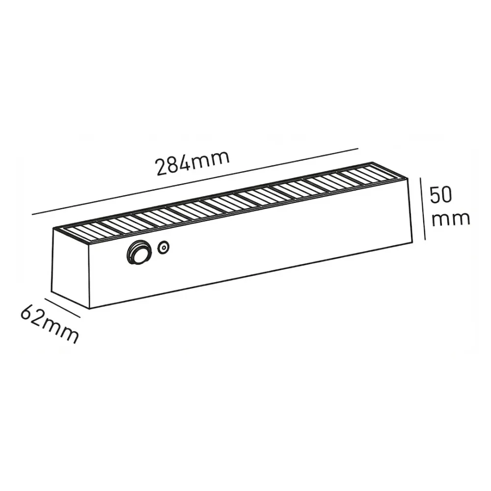 Applique Solare LED AVENUE Nera 5.2W 1000lm 4000K IP65 da Esterno