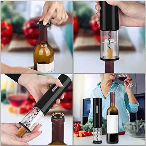Rovtop Cavatappi Elettrico,Apribottiglie 4 Aa Batterie
