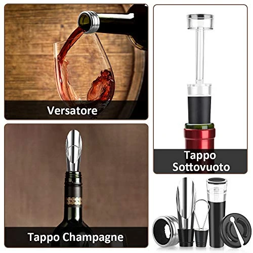 Rovtop Cavatappi Elettrico,Apribottiglie 4 Aa Batterie
