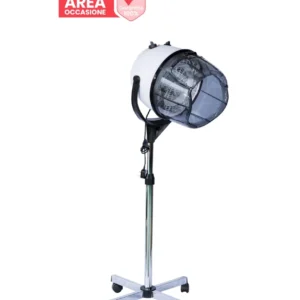 AREA OCCASIONI EasyComfort Casco Asciugacapelli Professionale Portatile con Ruote Girevoli, Altezza e Temperatura Regolabi...