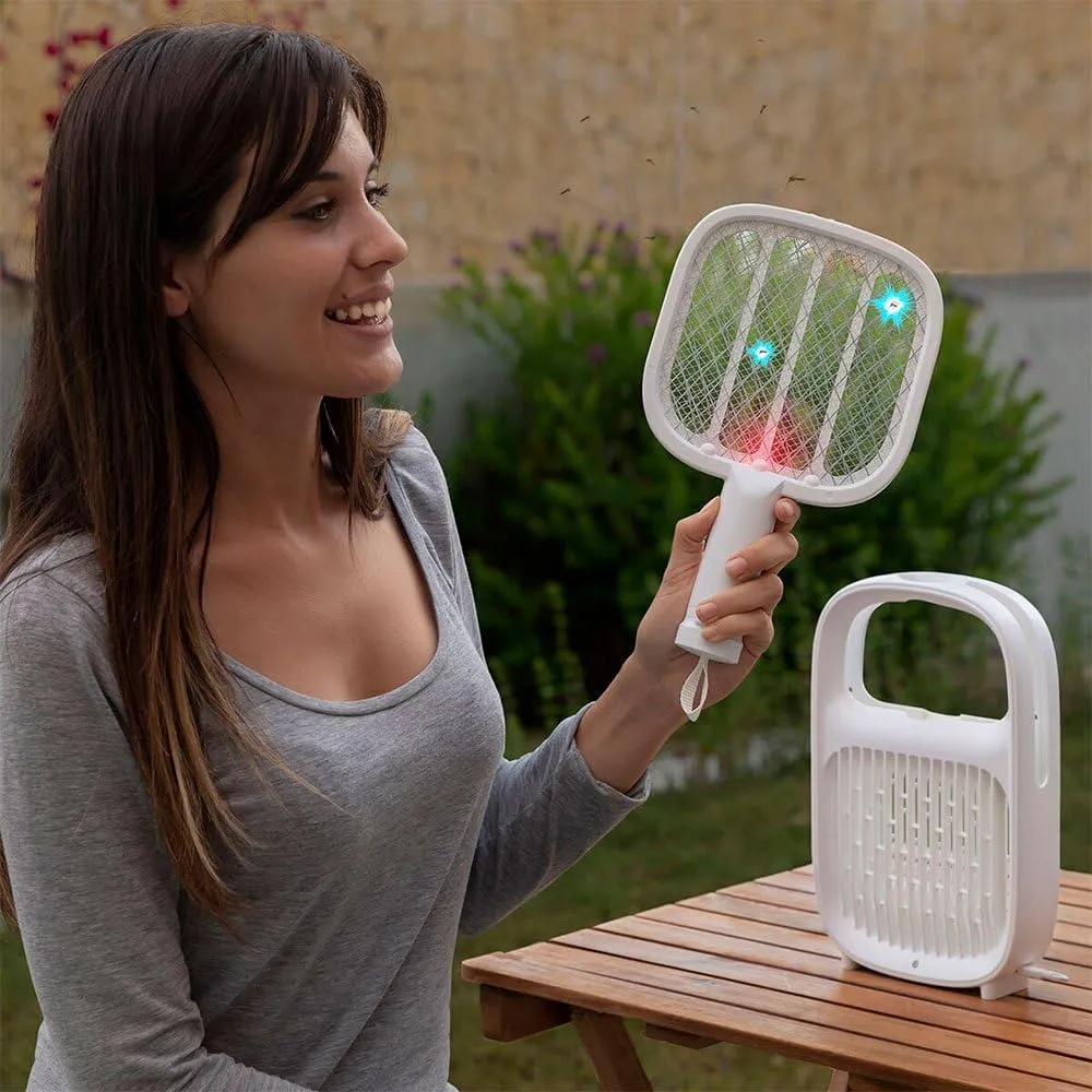 Lampada Antizanzare 2in1 Swateck Racchetta Ricaricabile InnovaGoods