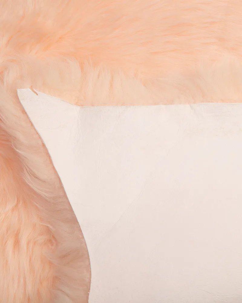 Resistente agli Agenti Atmosferici Sheepskin Rug Peach Pink ULURU
