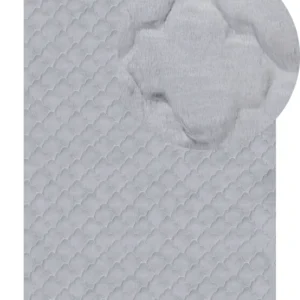 Tappeto pelle sintetica grigio 160 x 230 cm GHARO