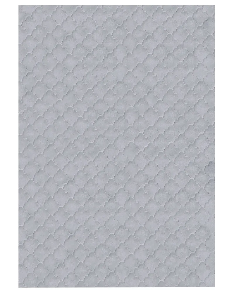 Tappeto pelle sintetica grigio 160 x 230 cm GHARO