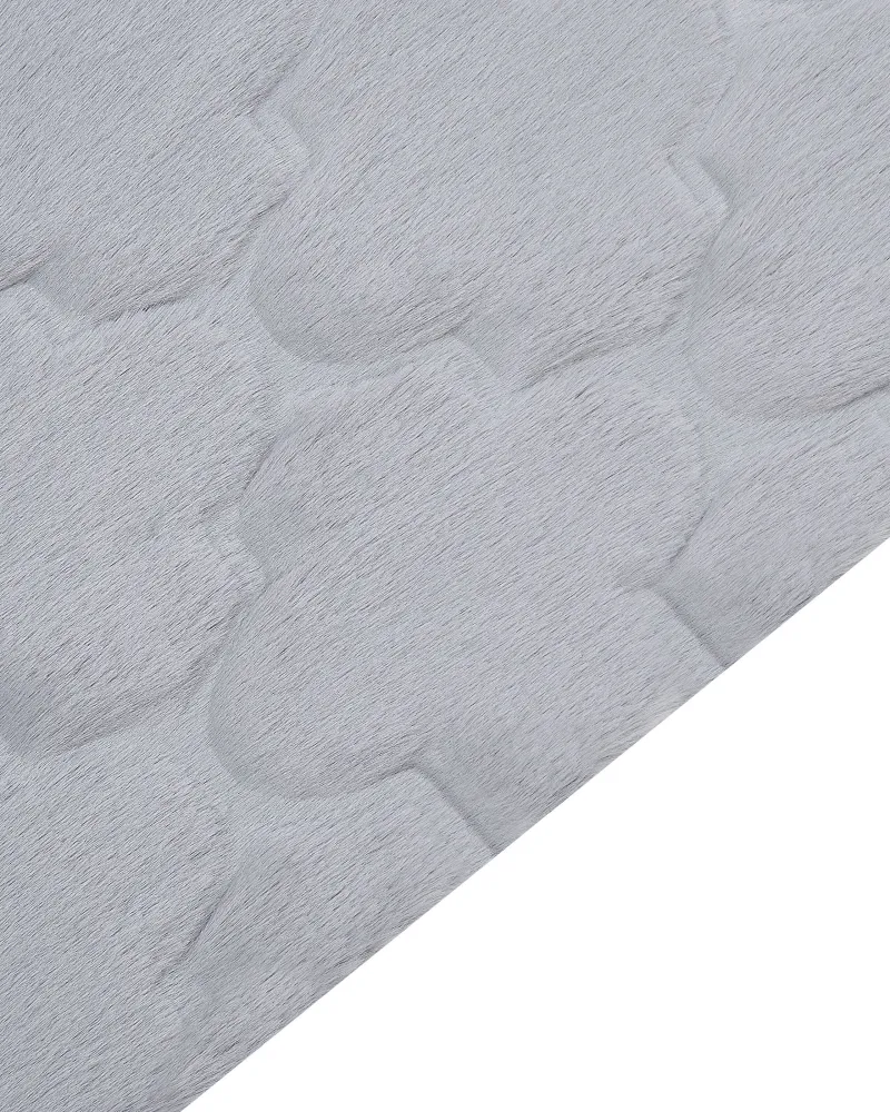 Tappeto pelle sintetica grigio 160 x 230 cm GHARO