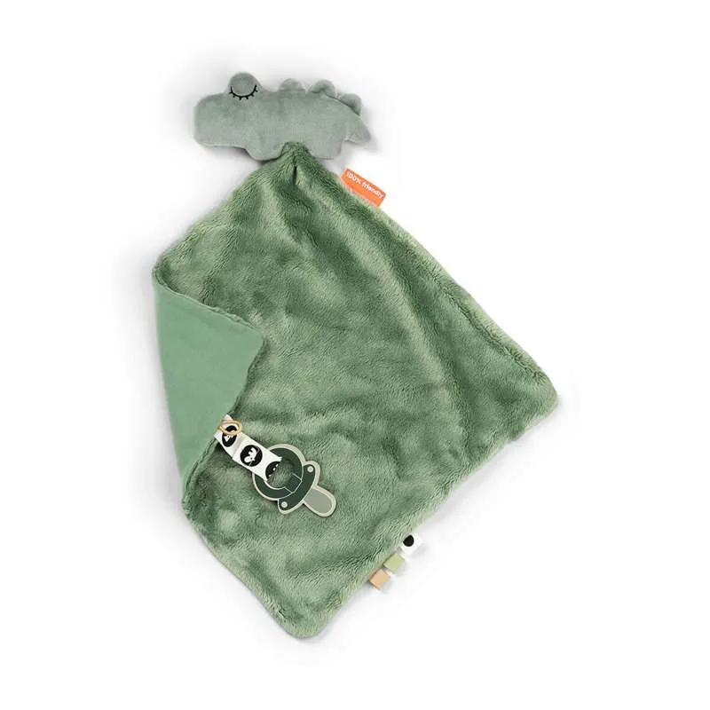 Done Deer Panno da coccole - Croco - Verde