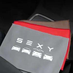 Asciugamano stoffa microfibra per Tesla con logo S 3 X Y