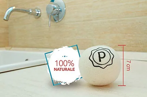 Nuovo Set Palline per Asciugatrice Gomitolo Xl di Lana Ecologica...