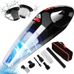 RIKIN Aspirabriciole Senza Fili Aspirapolvere Portatile 3 1 Aspirabriciole Potente 8500PA 120W 12V Aspirapolvere Ricaricab...