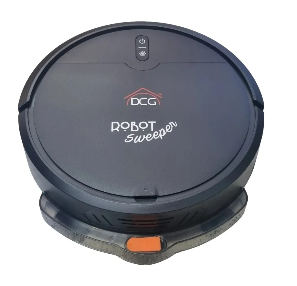 Robot Aspirapolvere DCG BS1026N Sweeper Aspira Lava Pavimenti Nero Telecomando