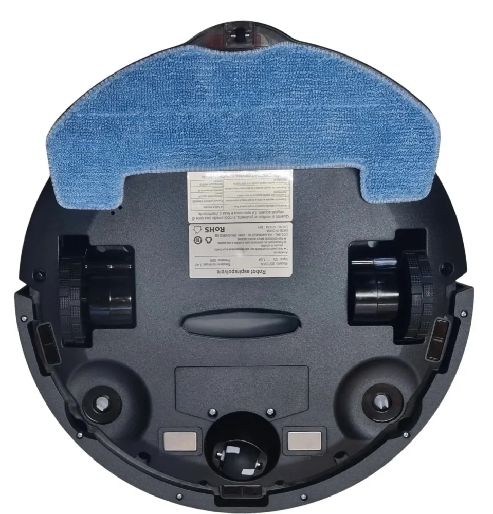 Robot Aspirapolvere DCG BS1026N Sweeper Aspira Lava Pavimenti Nero Telecomando