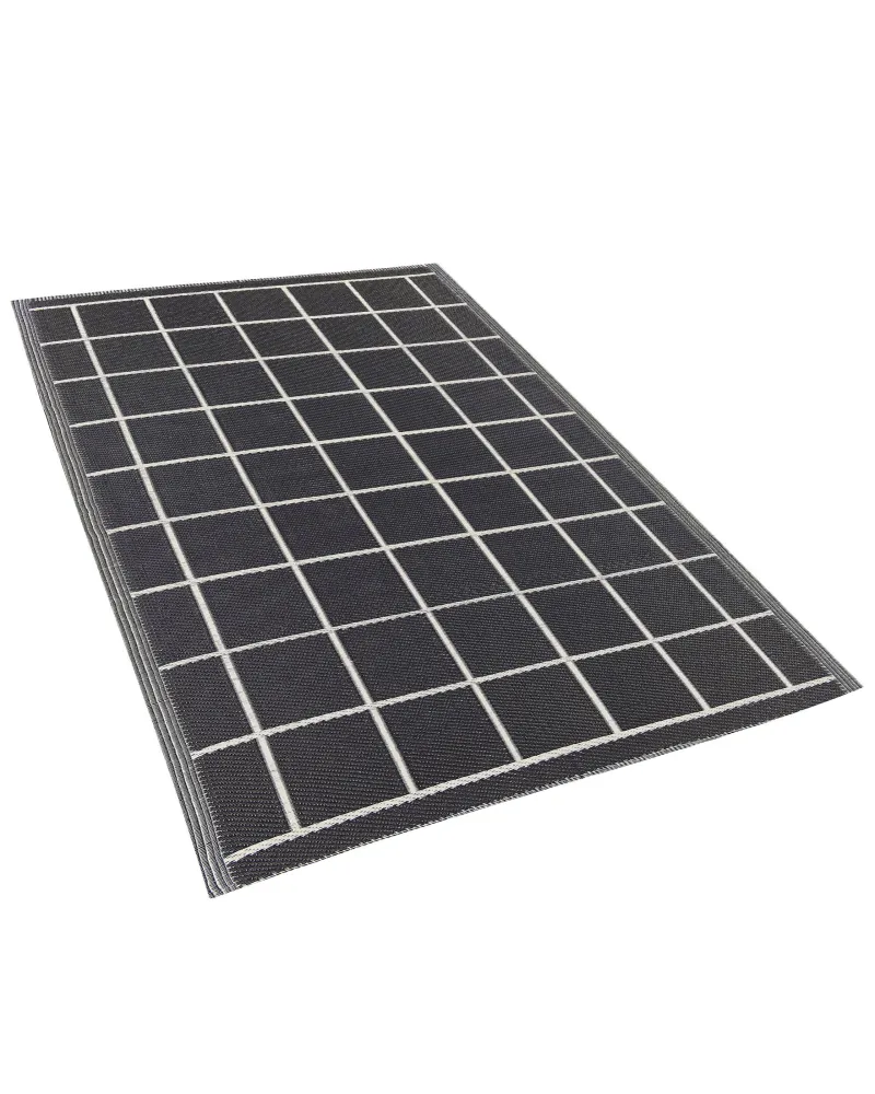 Tappeto da esterno bianco e nero 120 x 180 cm RAMPUR