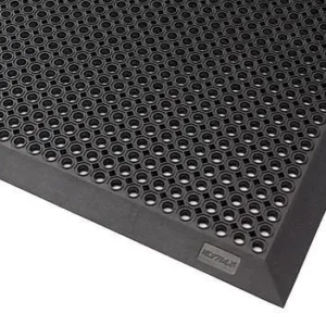 Tappeto d'ingresso DENIOS OB 9.15 per esterni gomma naturale nero 90 x 150 cm 247-771