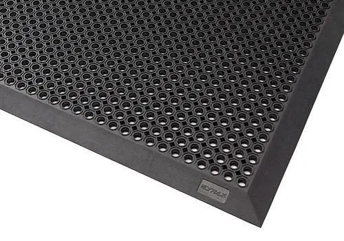 Tappeto d'ingresso DENIOS OB 9.15 per esterni gomma naturale nero 90 x 150 cm 247-771