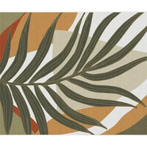 Tappeto interni o esterni motivo tropicale 150 x 200 cm Multicolore FLORINA