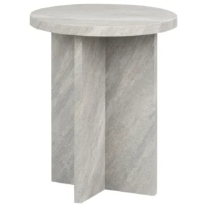 Side Table Stone Effect STANTON con Garanzia 2 Anni