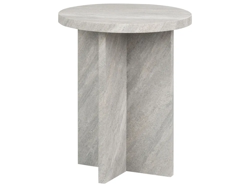Side Table Stone Effect STANTON con Garanzia 2 Anni