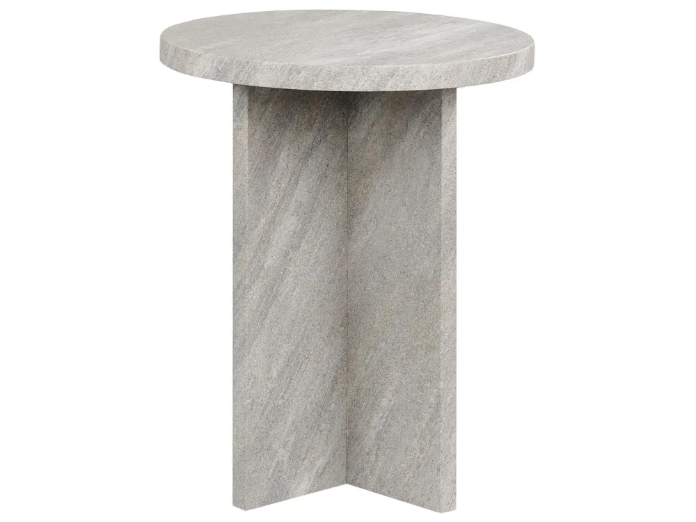 Side Table Stone Effect STANTON con Garanzia 2 Anni