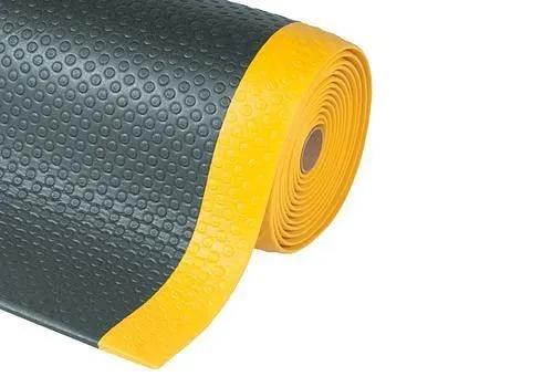 DENIOS tappeto antifatica BS 9.15 PVC nero/giallo 91 x 150 cm 247-766