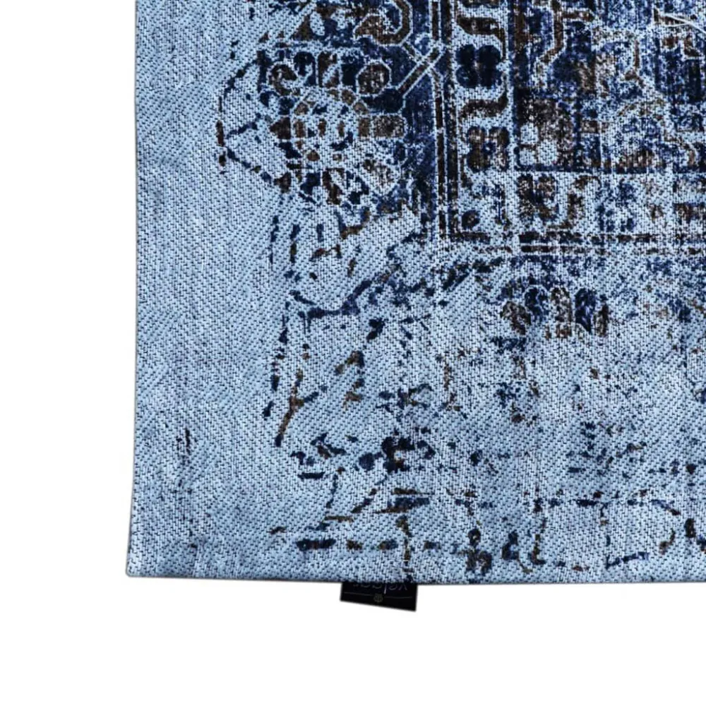 Dutch Lifestyle Tappeto Durban Genial 230x160 cm Camoscio e Blu