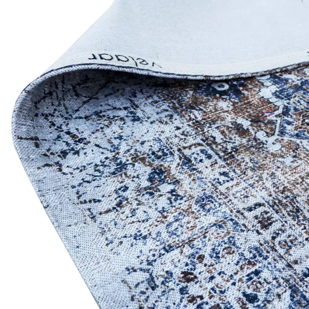 Dutch Lifestyle Tappeto Durban Genial 230x160 cm Camoscio e Blu