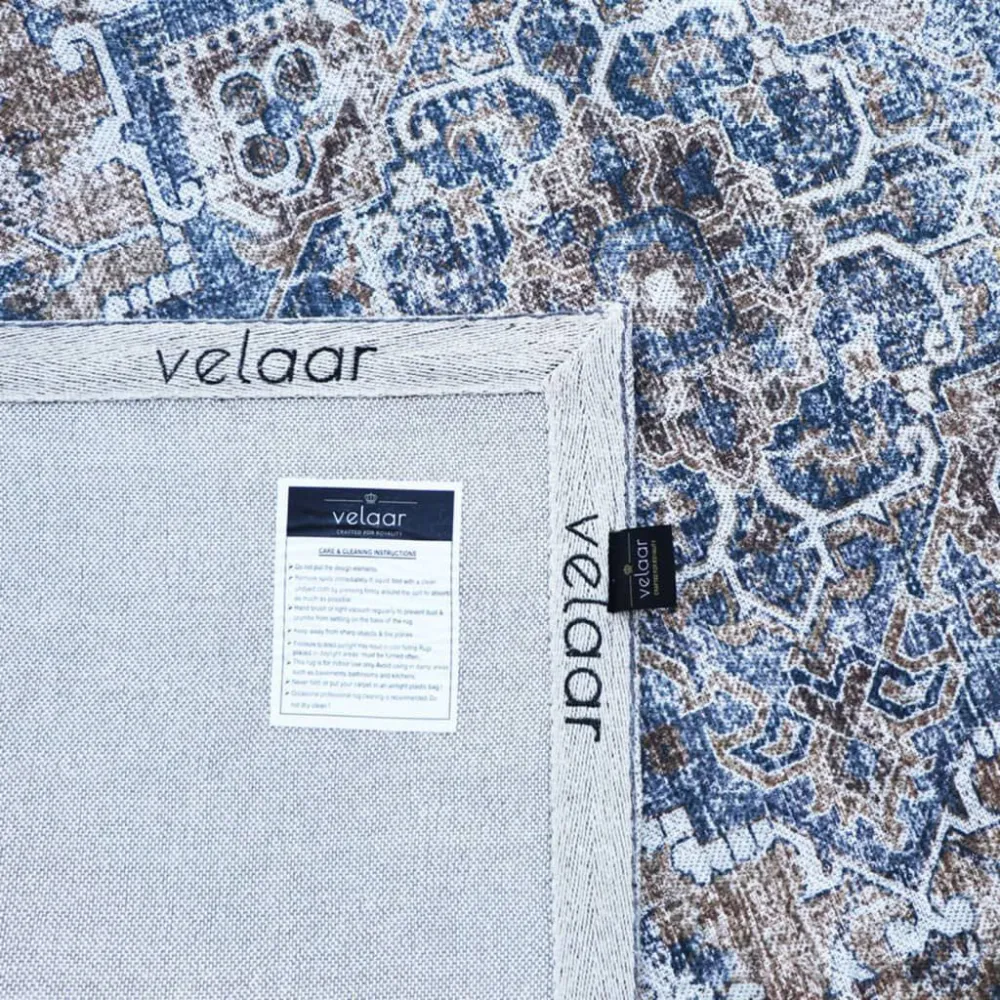 Dutch Lifestyle Tappeto Durban Genial 230x160 cm Camoscio e Blu