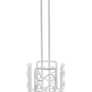 Freestanding Metallico Toilet Paper Holder White MANDI