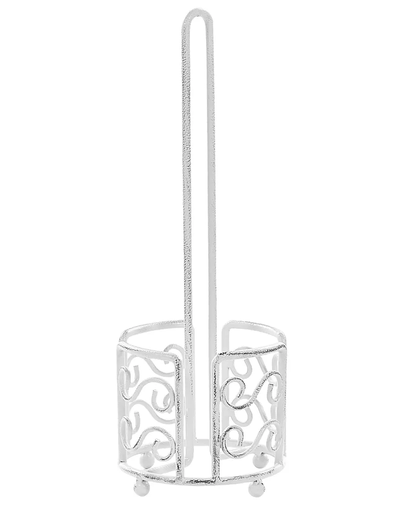 Freestanding Metallico Toilet Paper Holder White MANDI