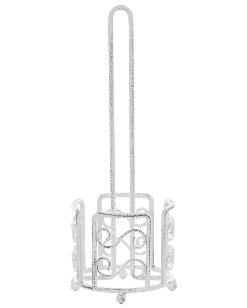 Freestanding Metallico Toilet Paper Holder White MANDI