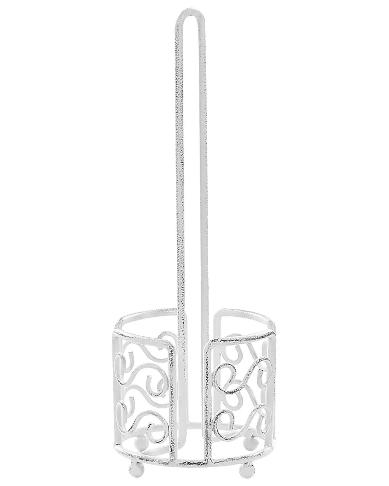 Freestanding Metallico Toilet Paper Holder White MANDI