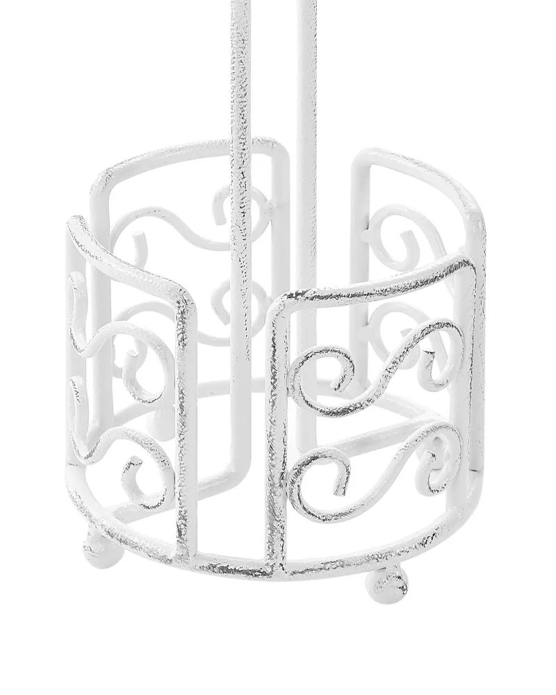 Freestanding Metallico Toilet Paper Holder White MANDI