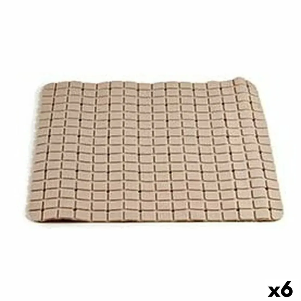 Tappeto da bagno Berilo AR1910103 Crema 0,03 x 50 x 50 cm (6 Unità)