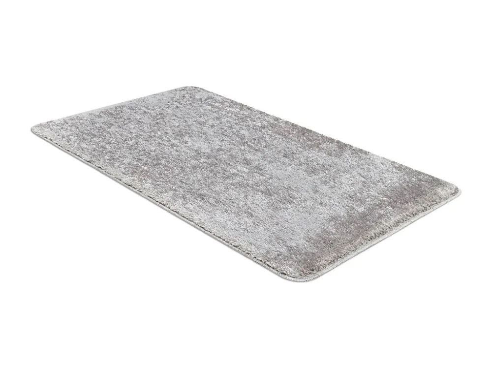 Tappeto da bagno SANTA, pianura antiscivolo, soffice - grigio 60x100 cm