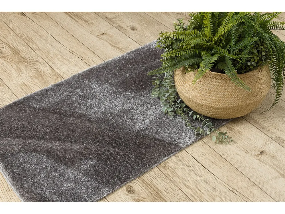 Tappeto da bagno SANTA, pianura antiscivolo, soffice - grigio 60x100 cm