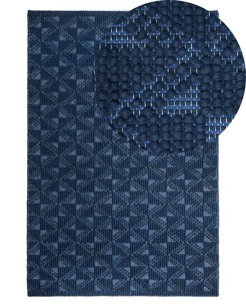 Tappeto blu cupo 160 x 230 cm pelo corto SAVRAN