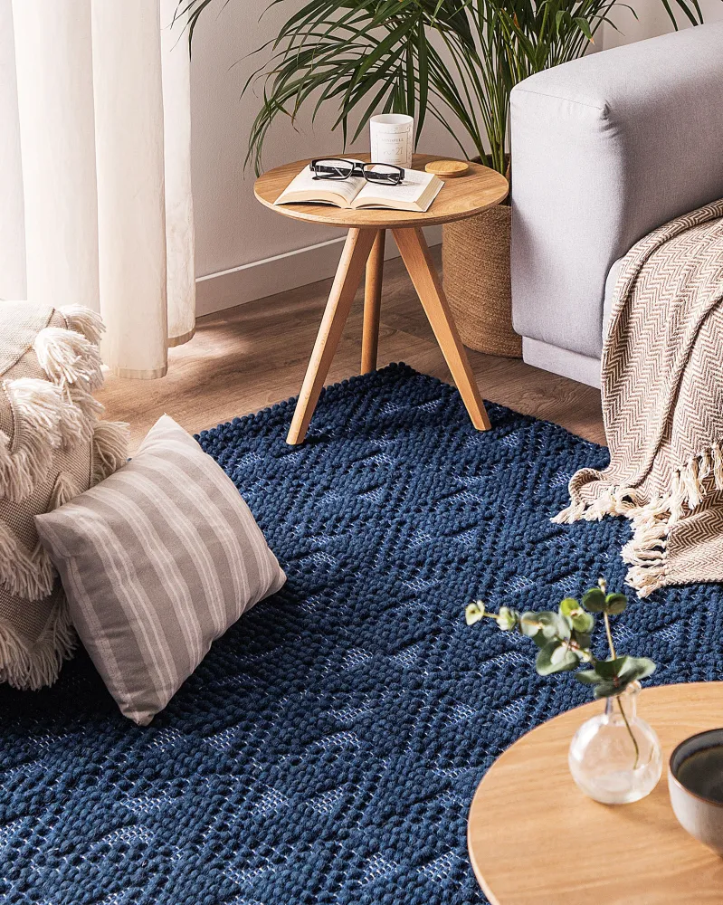 Tappeto blu cupo 160 x 230 cm pelo corto SAVRAN