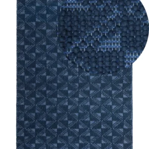 Tappeto blu scuro 160 x 230 cm pelo piccolo SAVRAN