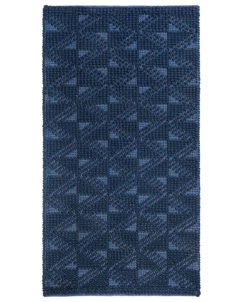 Tappeto blu tenebroso 80 x 150 cm pelo corto SAVRAN