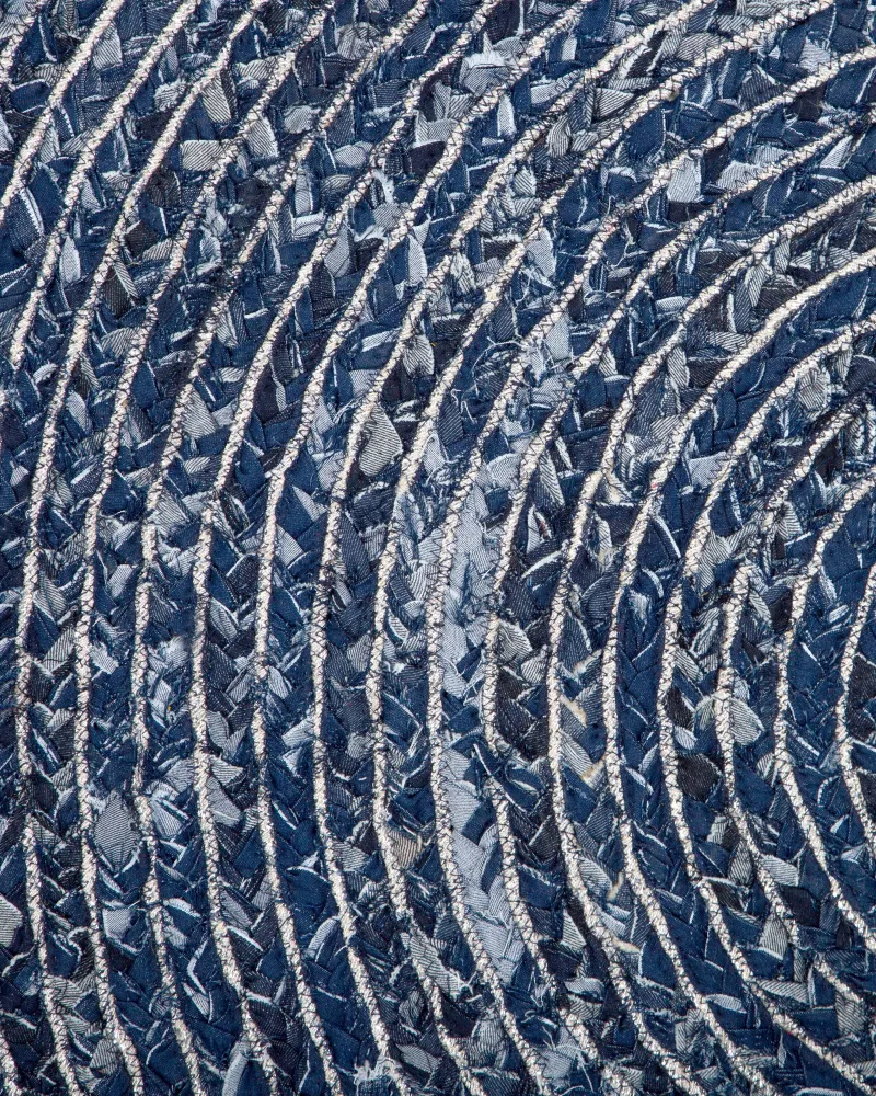 Tappeto cotone blu cupo ⌀ 140 cm BULUCA