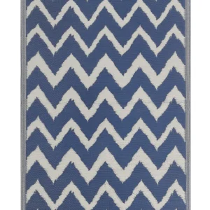 Tappeto da esterno blu cupo 120 x 180 cm SIRSA