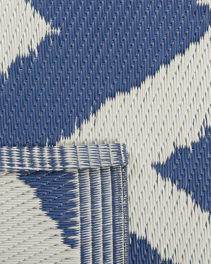 Tappeto da esterno blu nero 120 x 180 cm SIRSA