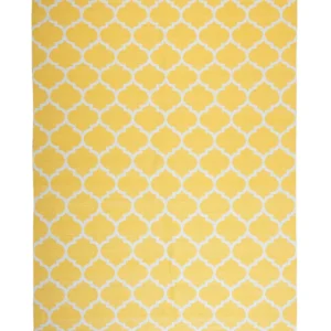 Tappeto da esterno reversibile 140 x 200 cm AKSU giallo