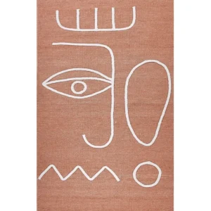 Tappeto da esterno rosso distinto 80 x 150 cm YAVU