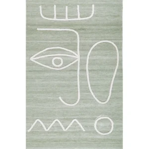Tappeto da esterno verde evidente 80 x 150 cm YAVU