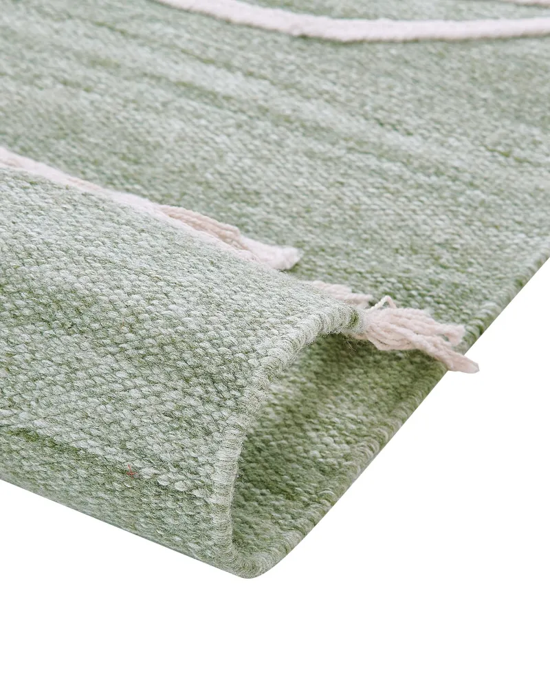 Tappeto da esterno verde evidente 80 x 150 cm YAVU