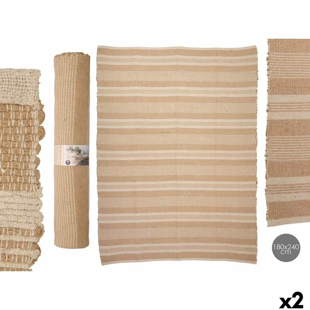 Tappeto GiftDecor NO.03 Bianco Marrone 180 x 240 cm (2 Unità)