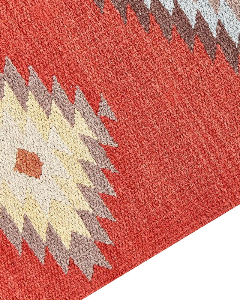Tappeto Kilim cotone multicolore 160 x 300 cm LORUT