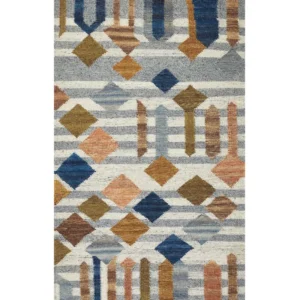 Tappeto kilim lana multicolore 80 x 150 cm KASAKH